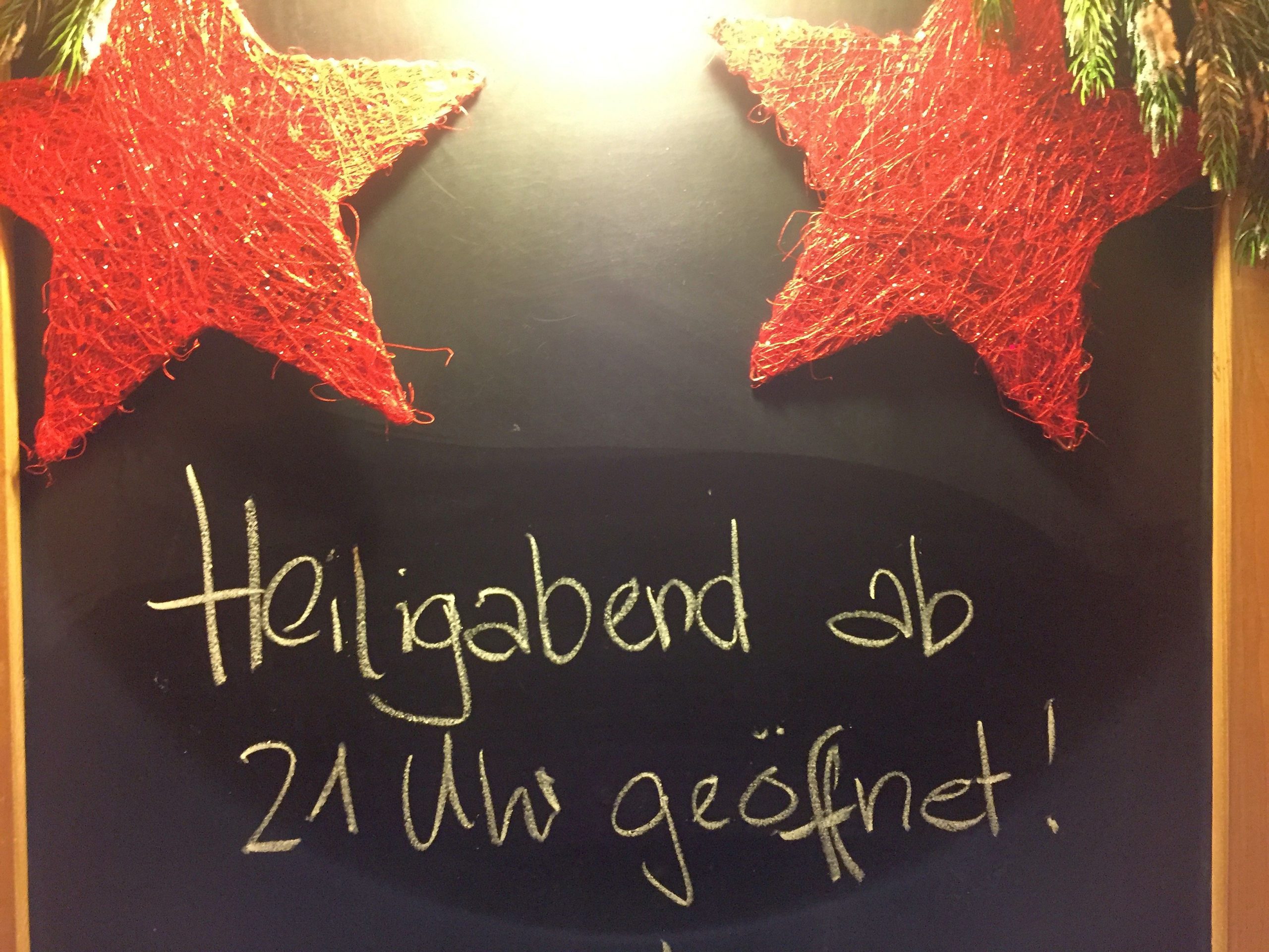 Öffnungszeiten an Weihnachten 2016 im Filou Steinhude